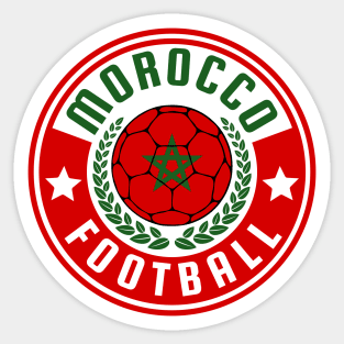 Morocco Football Sticker